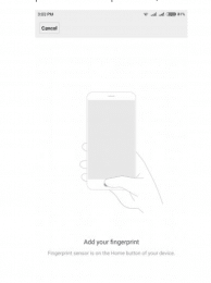 Tecno fingerprint scanner