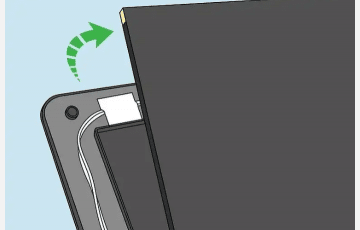Disconnect the cables connected to the screen