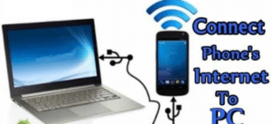Connect phone to laptop via cable connection