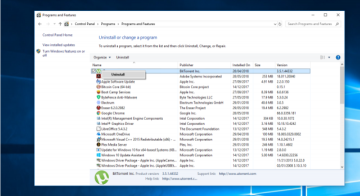 Uninstall unused software