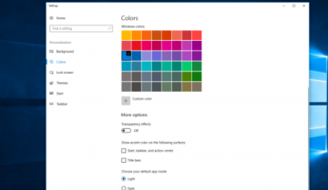 Disable transparency effects