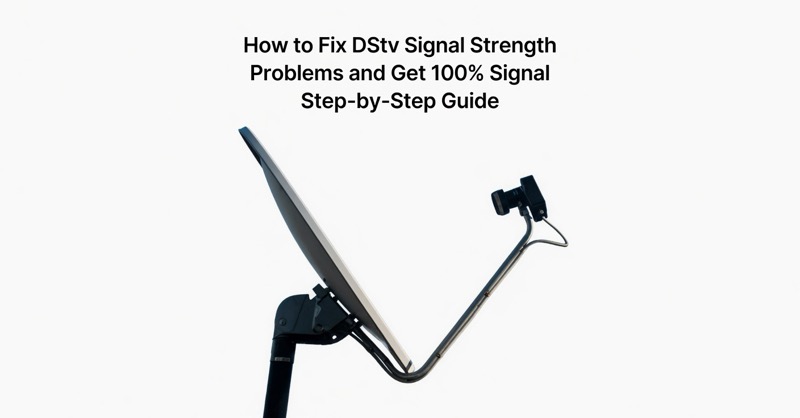 DStv satellite dish LNB and coaxial cable connection check