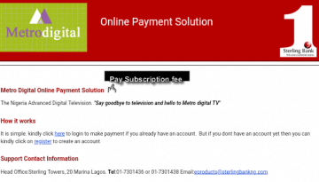 Metro digital online payment solution