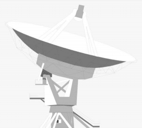 Motor driven dish