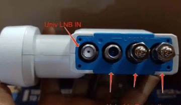 How to connect LNB cable