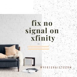 xfinity x1 box no signal on tv