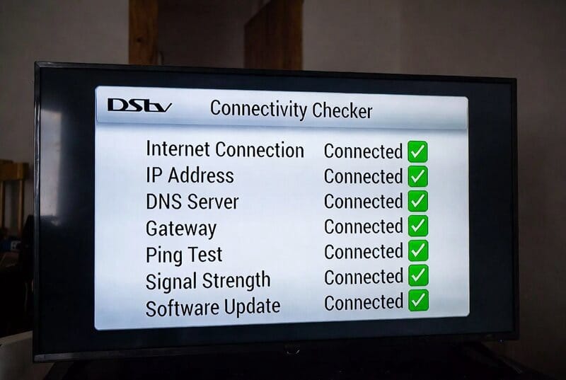 Connectivity Checker showing successful internet connection