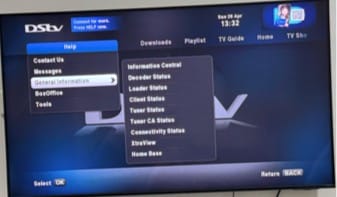 DStv Nigeria self-service portal clear error codes screen screenshot 2026