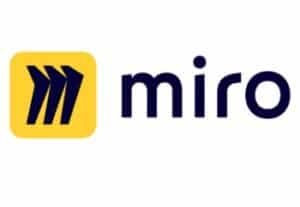 A diverse remote team collaborating in real-time on Miro's AI-powered canvas, brainstorming ideas, using templates, and integrating tools like Microsoft and Google for seamless productivity from anywhere.