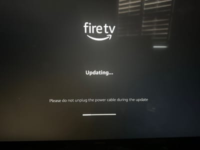 Fire Stick WiFi network selection screen during initial setup after factory reset